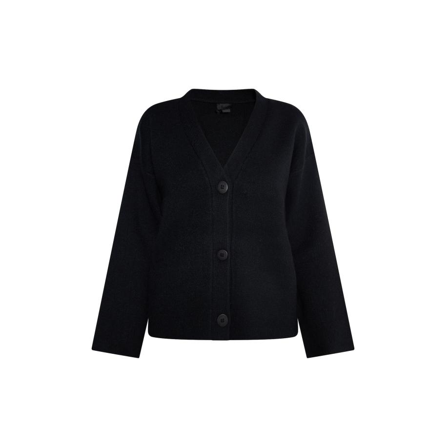 DreiMaster DreiMaster Klassik Gebreid vest Casnagie zwart -