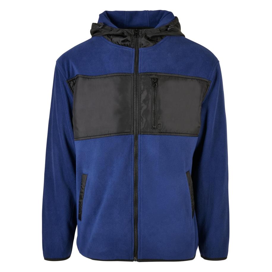 Urban Classics Urban Classics Fleece jas blauw / zwart -