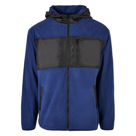 Urban Classics Urban Classics Fleece jas blauw / zwart