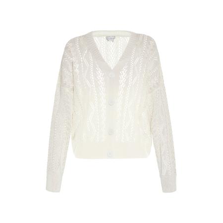 Usha Usha Gebreid vest crème