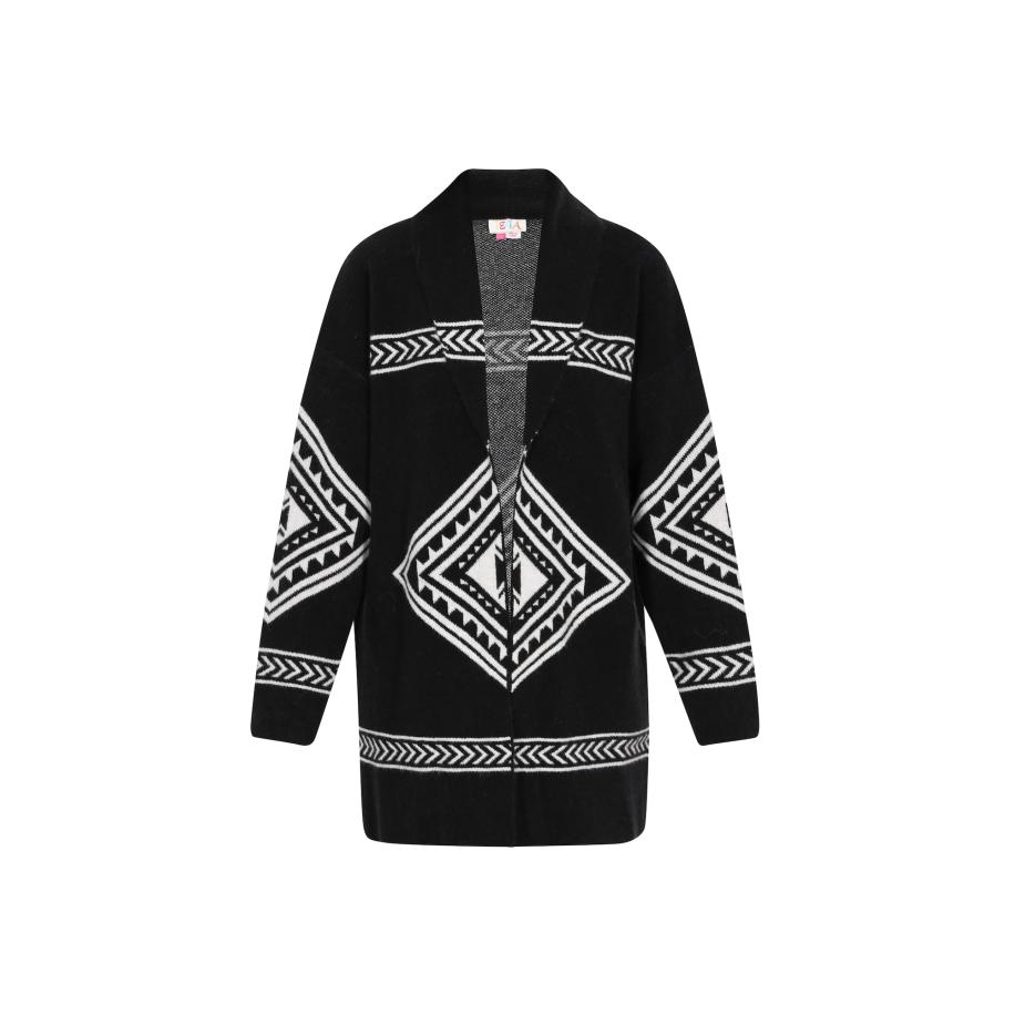 IZIA IZIA Gebreid vest zwart -