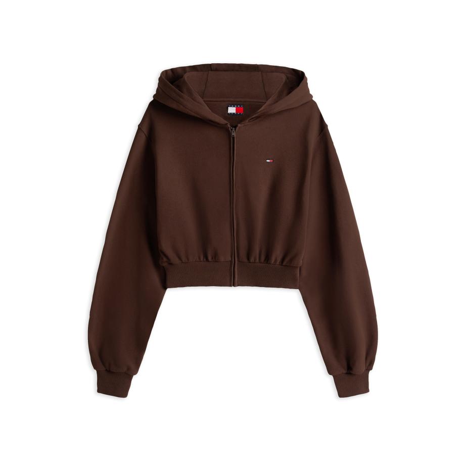 Tommy Jeans Sweatvest chocoladebruin Bruin