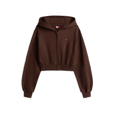 Tommy Jeans Tommy Jeans Sweatvest chocoladebruin