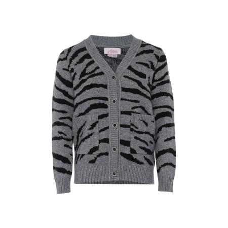 aleva aleva Gebreid vest grijs / zwart