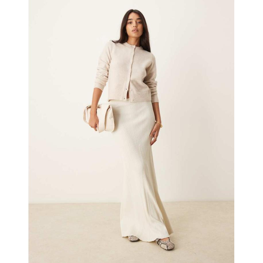 New Look Vest met ronde hals en knopen in gebroken wit Wit