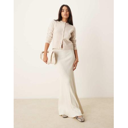 New Look Vest met ronde hals en knopen in gebroken wit