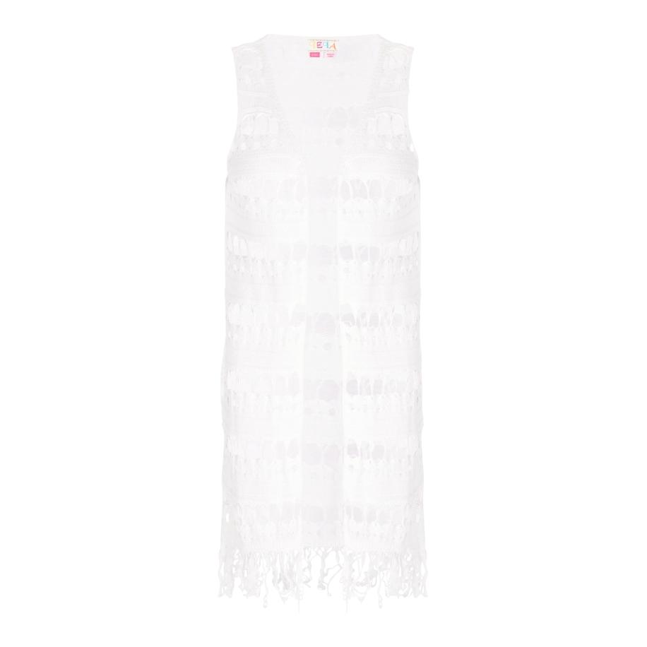 IZIA IZIA Gebreide bodywarmer offwhite -