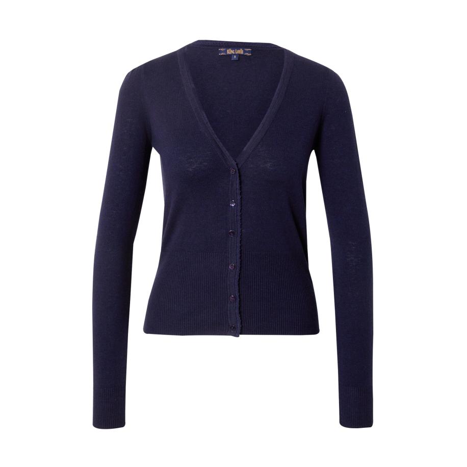King Louie King Louie Gebreid vest donkerblauw -