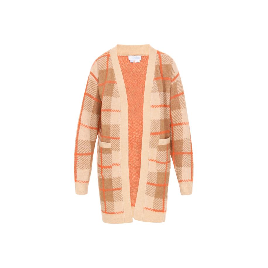 Usha usha BLUE LABEL Gebreid vest beige / camel / oranje -