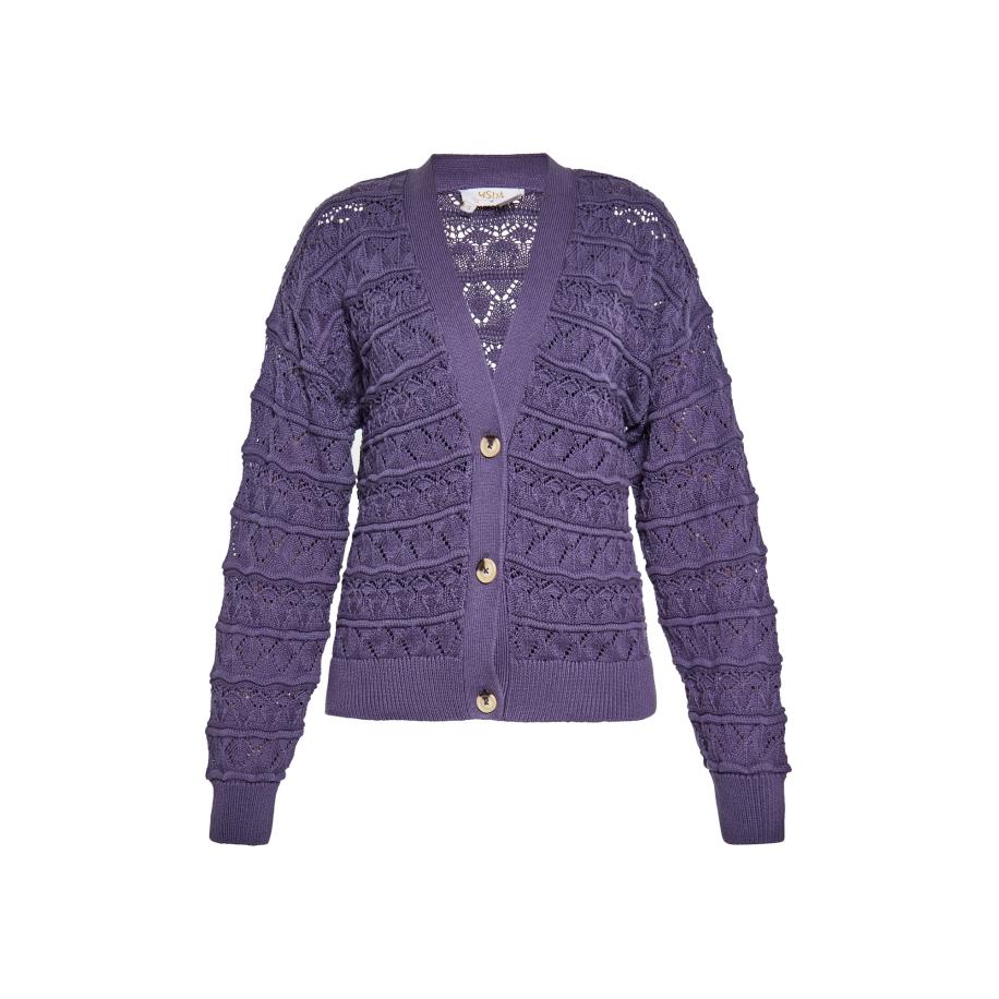 Usha usha FESTIVAL Gebreid vest lila -