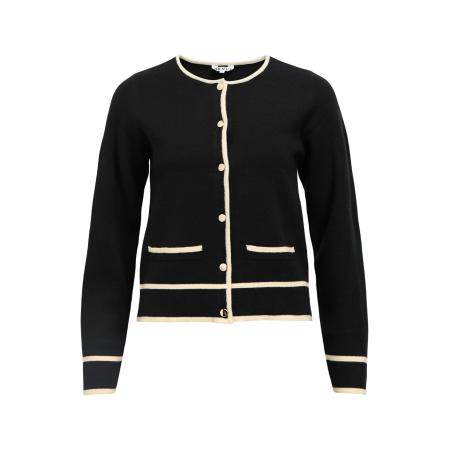Object OBJECT Gebreid vest OBJThess ecru / zwart