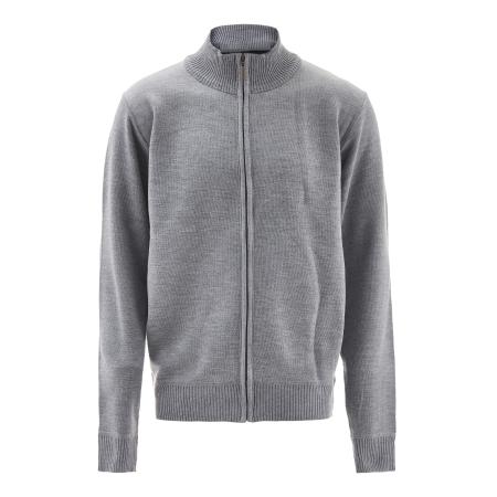 NOWLES Gebreid vest grijs