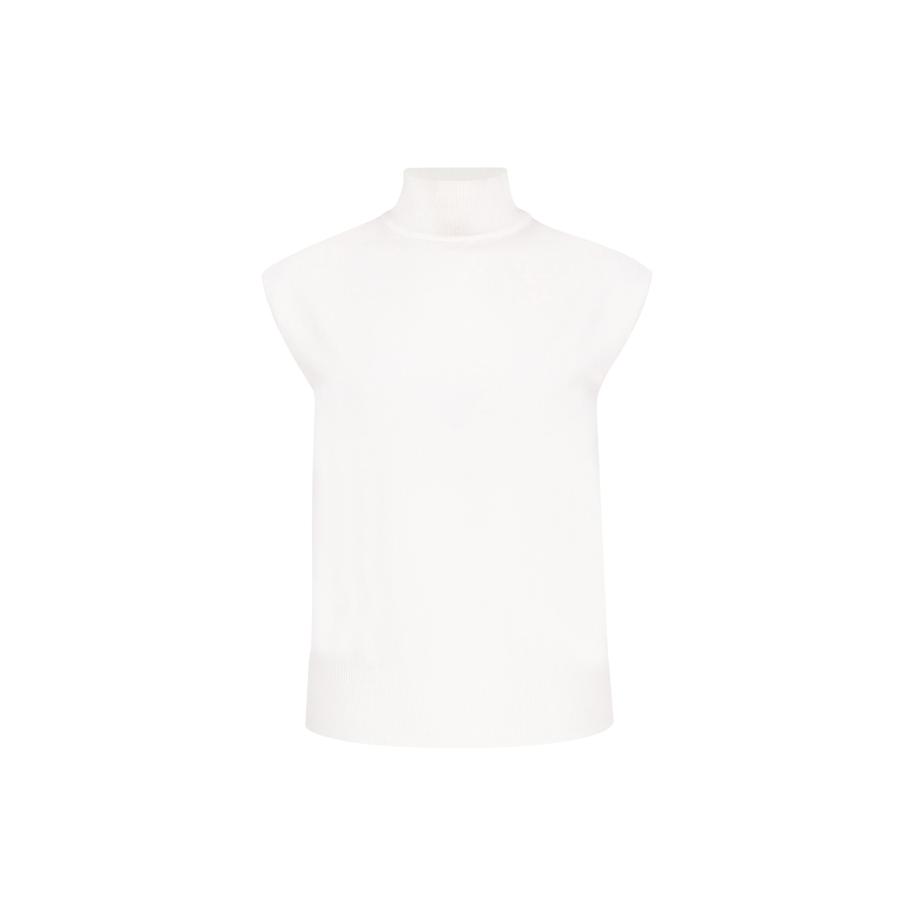 DreiMaster DreiMaster Klassik Gebreide bodywarmer wit -