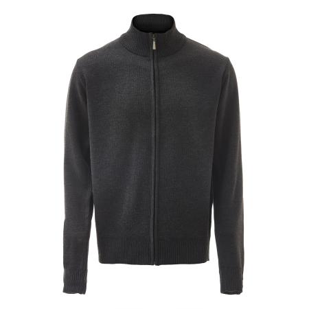 NOWLES Gebreid vest donkergrijs