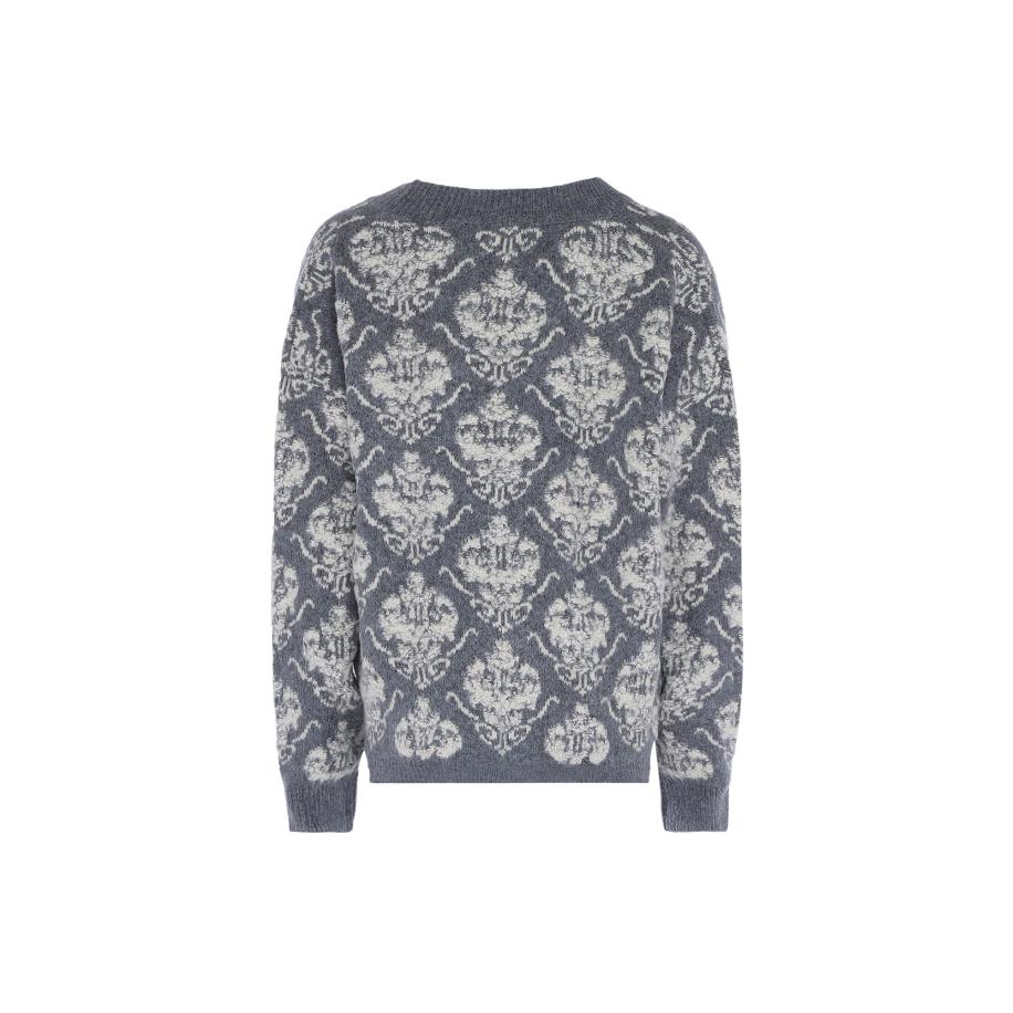 Jalene Jalene Gebreid vest opaal / grijs -