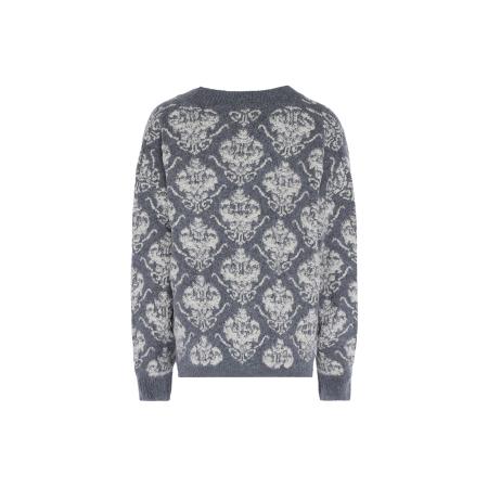 Jalene Jalene Gebreid vest opaal / grijs