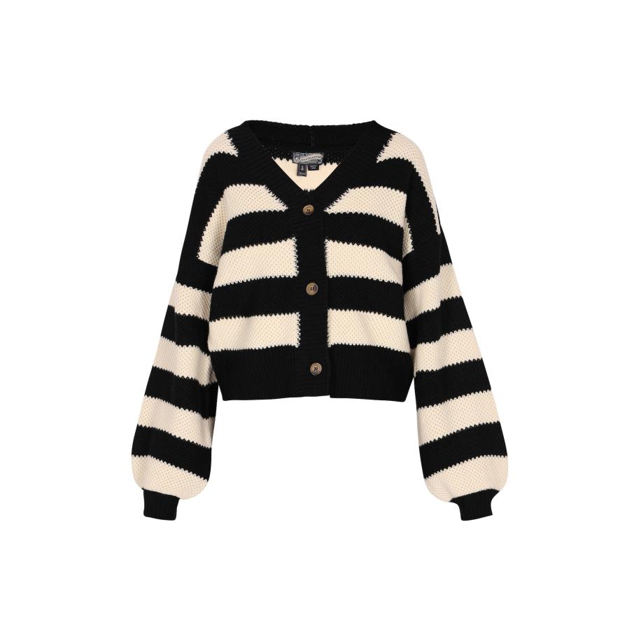 DreiMaster DreiMaster Vintage Gebreid vest Vintage zwart / wit -