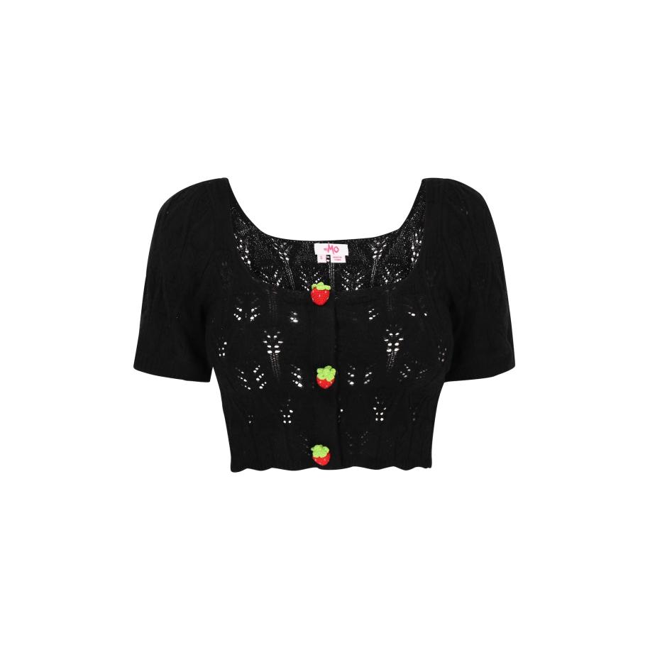 MYMO MYMO Gebreid vest zwart -