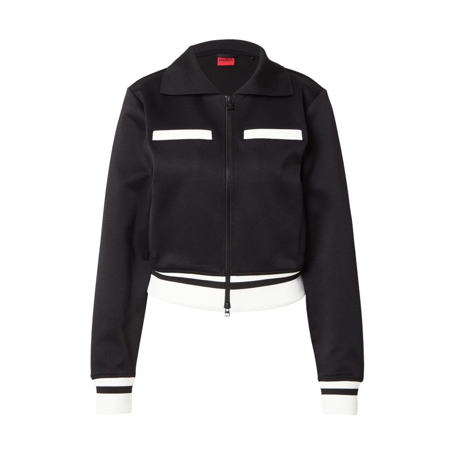 Hugo Boss HUGO Sweatvest Daffiti zwart / wit -