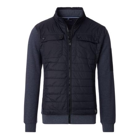 Casa Moda Sweatjacket blauw, Effen