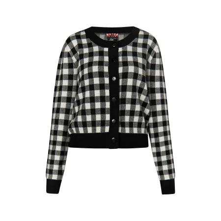 MYMO myMo ROCKS Gebreid vest Ucy zwart / wit