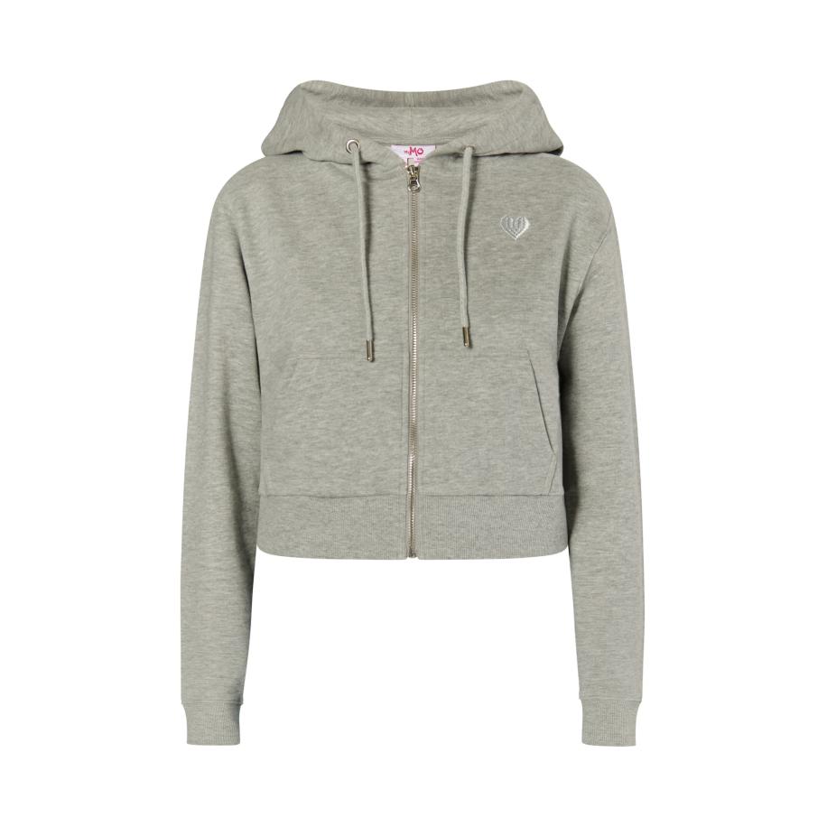 MYMO MYMO Sweatvest Blonda grijs gemêleerd -
