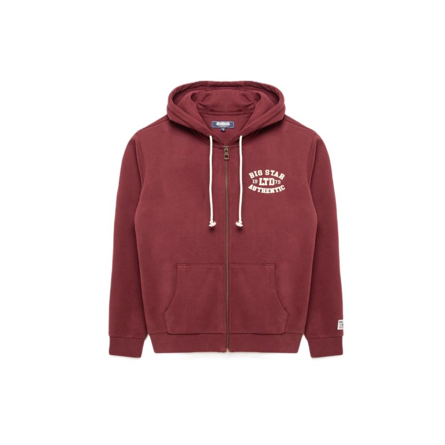 Big Star BIG STAR Sweatvest KAROL donkerrood -