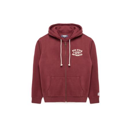 Big Star BIG STAR Sweatvest KAROL donkerrood