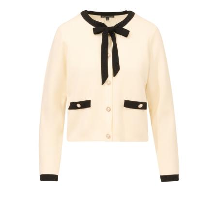 Adrianna Papell Adrianna Papell Gebreid vest lichtbeige / zwart