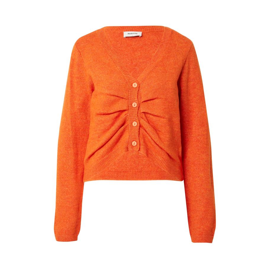 Modström modström Gebreid vest Heat oranjerood -