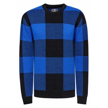 Rusty Neal Rusty Neal Trui kobaltblauw / zwart
