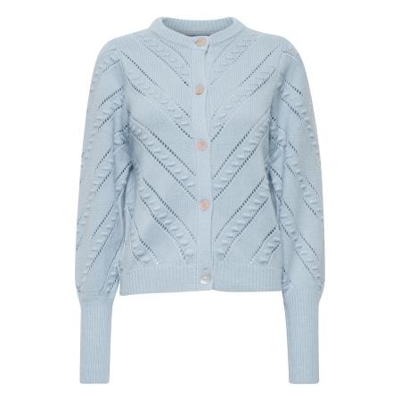 PULZ PULZ Jeans Gebreid vest Amy pastelblauw