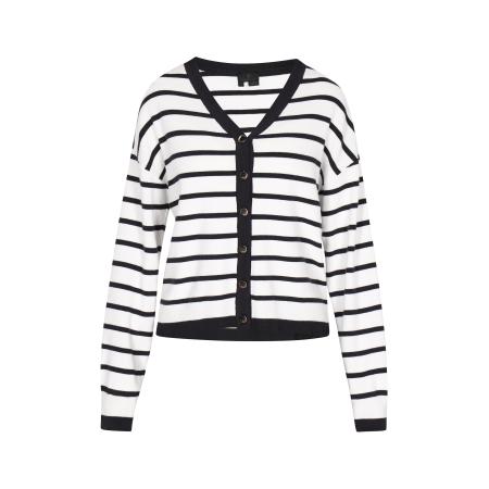 DreiMaster DreiMaster Klassik Gebreid vest zwart / wit