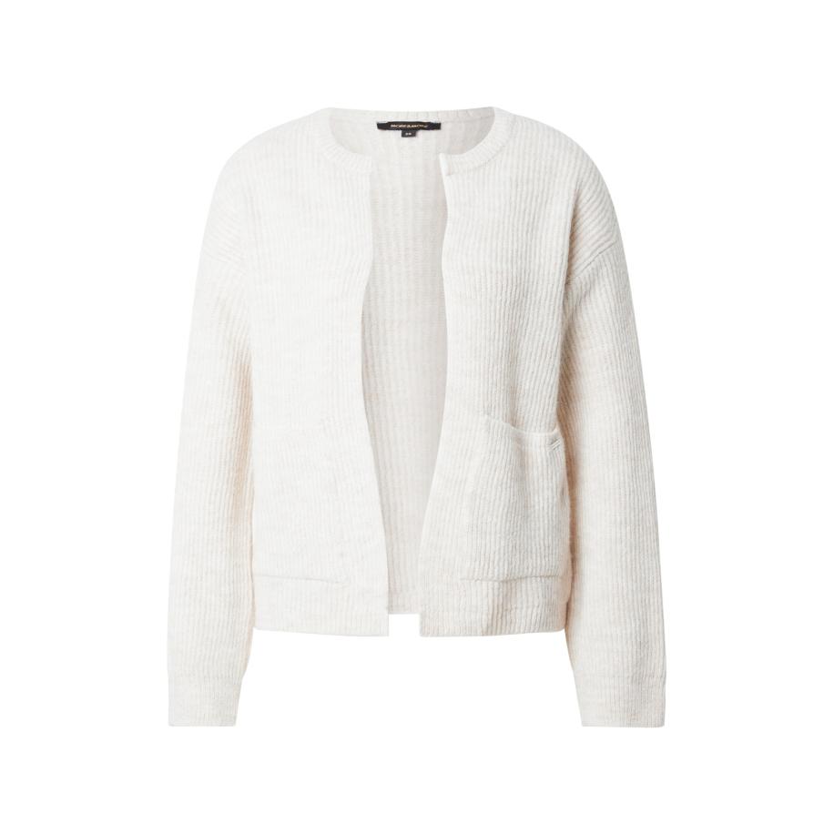 More & More MORE & MORE Gebreid vest crème -