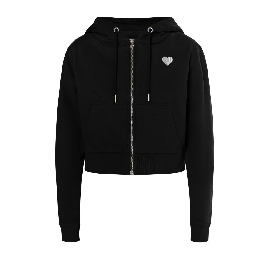 MYMO MYMO Sweatvest Biany zwart / zilver -