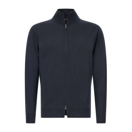 Boggi Milano Boggi Milano Gebreid vest antraciet