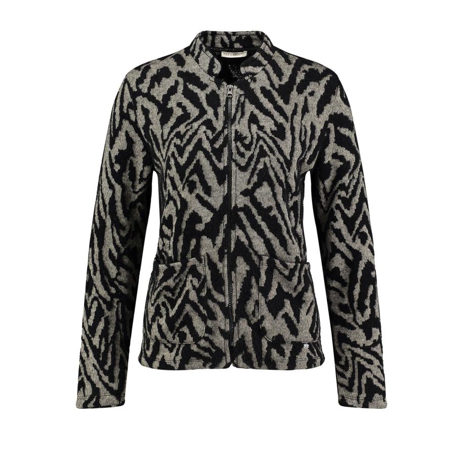 Key Largo Key Largo Gebreid vest Cosmic grijs gemêleerd / zwart -