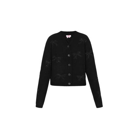 MYMO MYMO Gebreid vest zwart