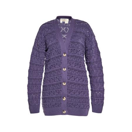 Gaya Gaya Gebreid vest donkerlila