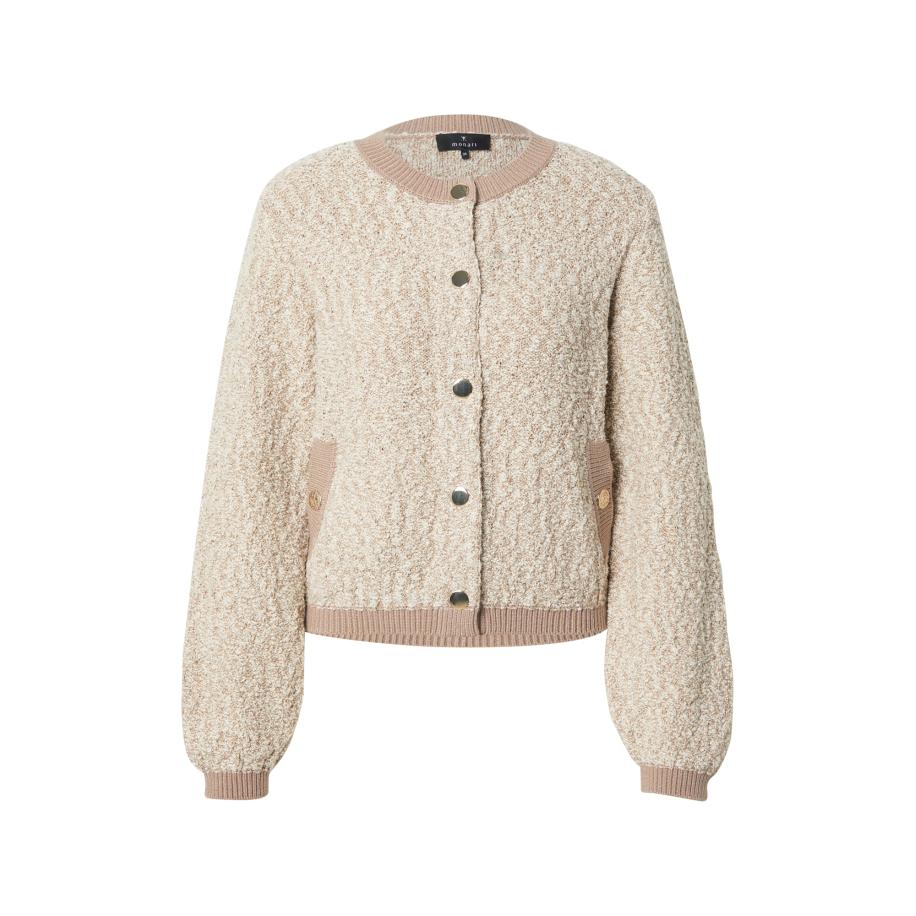Monari monari Gebreid vest beige / sand -