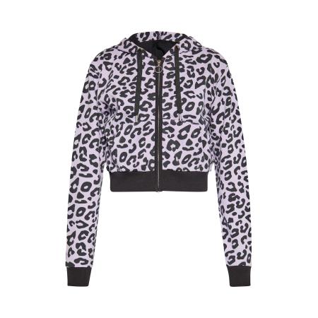 Swirly swirly Sweatvest lavendel / zwart