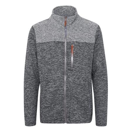 Blend BLEND Fleece jas grijs gemêleerd