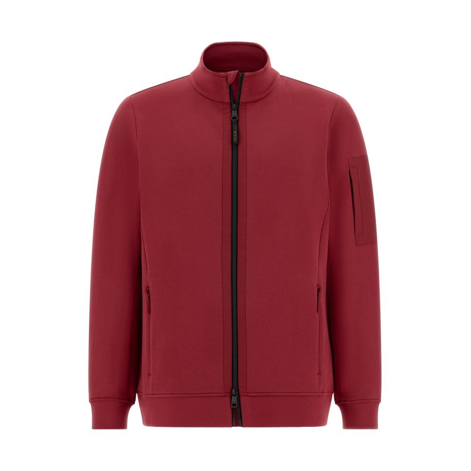 Boggi Milano Boggi Milano Sweatvest B Tech donkerrood -