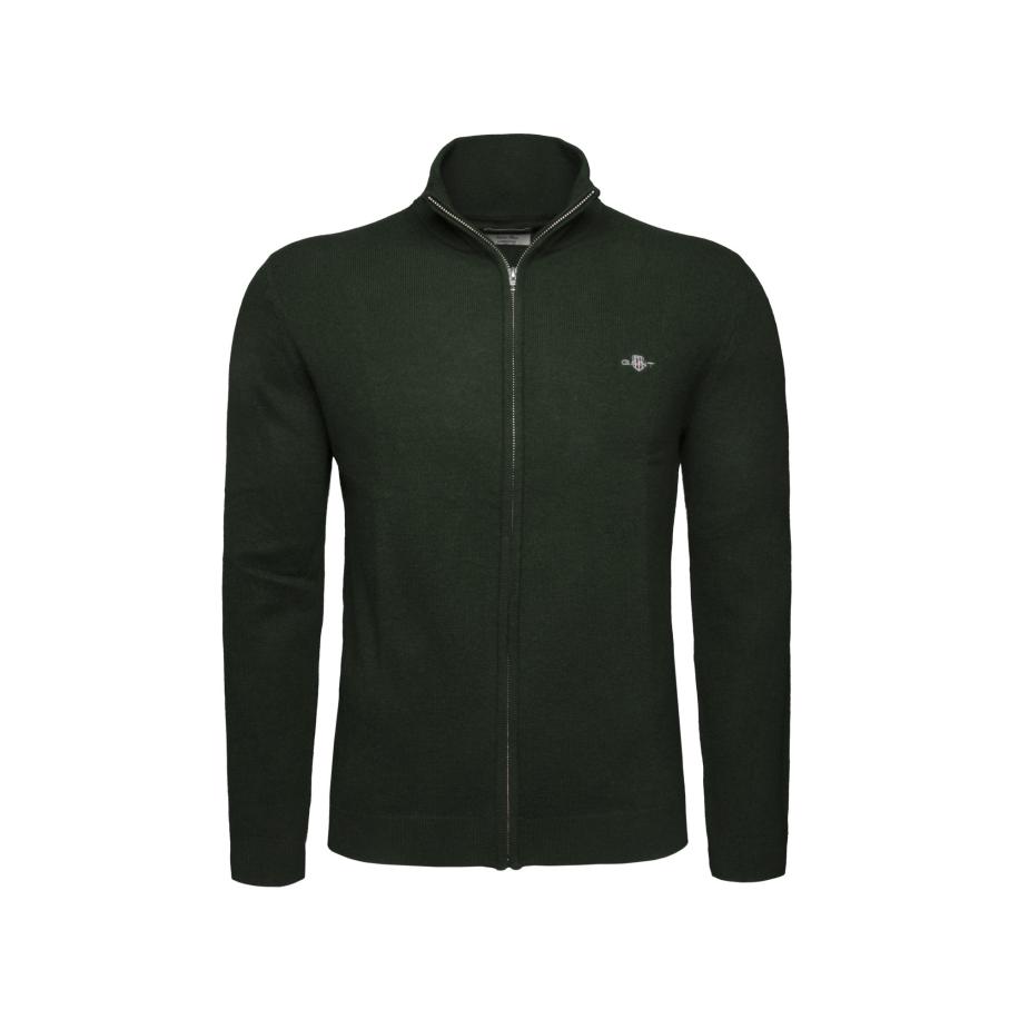 Gant GANT Gebreid vest donkergroen -