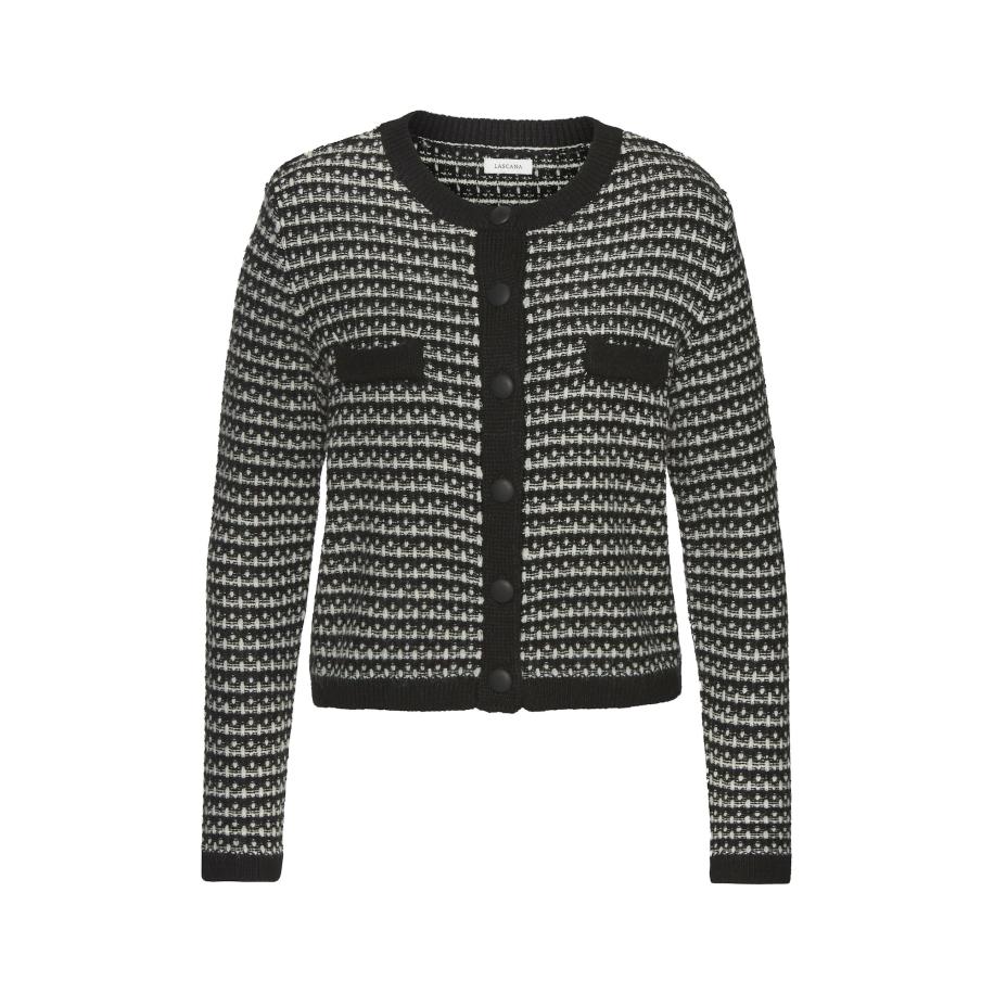 Lascana LASCANA Gebreid vest grijs / zwart -