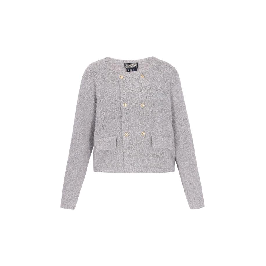 DreiMaster DreiMaster Vintage Gebreid vest grijs -