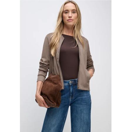 Street One Velours jas met zakken