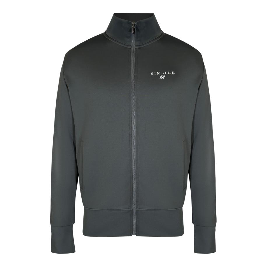 SikSilk SikSilk Sweatvest basaltgrijs / wit -