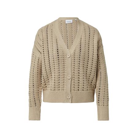 comma casual identity comma casual identity Gebreid vest donkerbeige