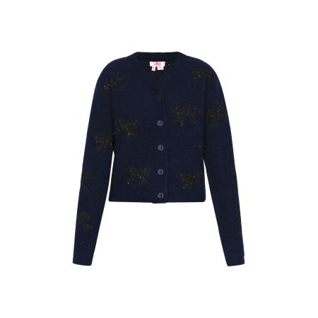 MYMO MYMO Gebreid vest donkerblauw